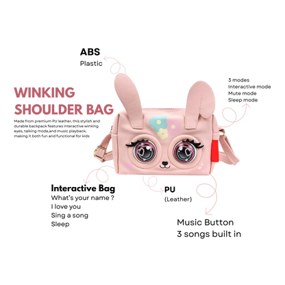 WINKING ELF SHOULDER BAG - RABBIT