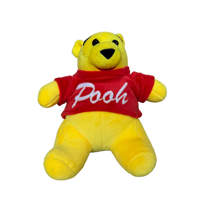 YELLOW BEAR WITH RED SHIRT - 30 cms