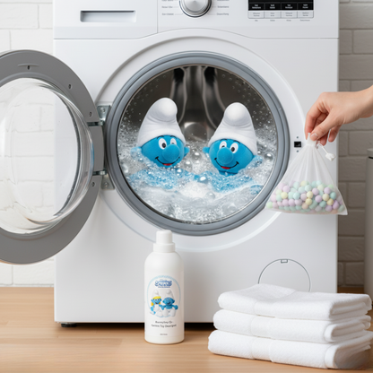 ADORABLE BLUE WHITE PLUSH TOY PAIR - 45CMS