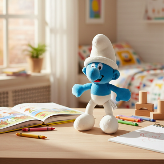 BLUE & WHITE CHARACTER PLUSH - 45 cms