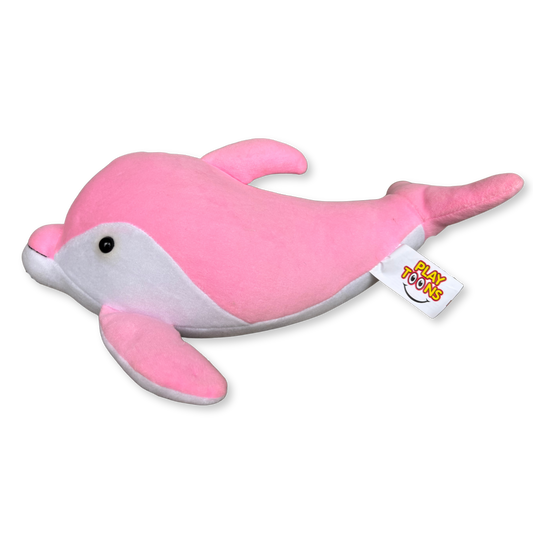 PINK DOLPHIN SOFT TOY - 25 CMS