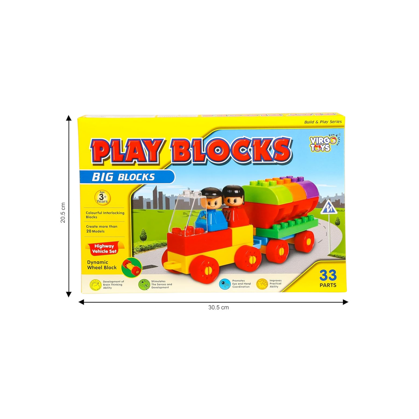 PLAY BLOCKS - HIGHWAY VEHICLE SET