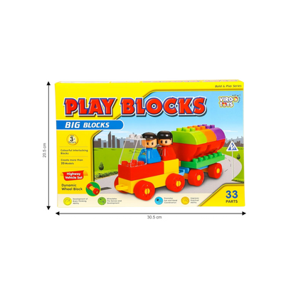 PLAY BLOCKS - HIGHWAY VEHICLE SET