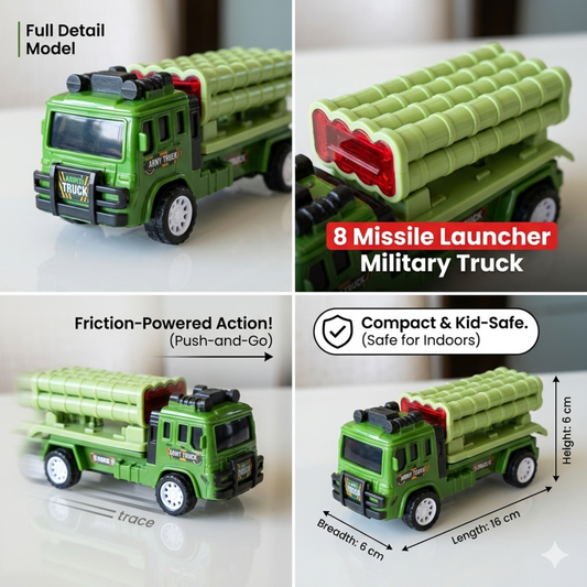 8 MISSILE LAUNCHER MILITARY TRUCK