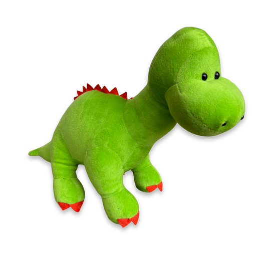 GREEN DINOSOUR SOFT TOY - 25 CMS