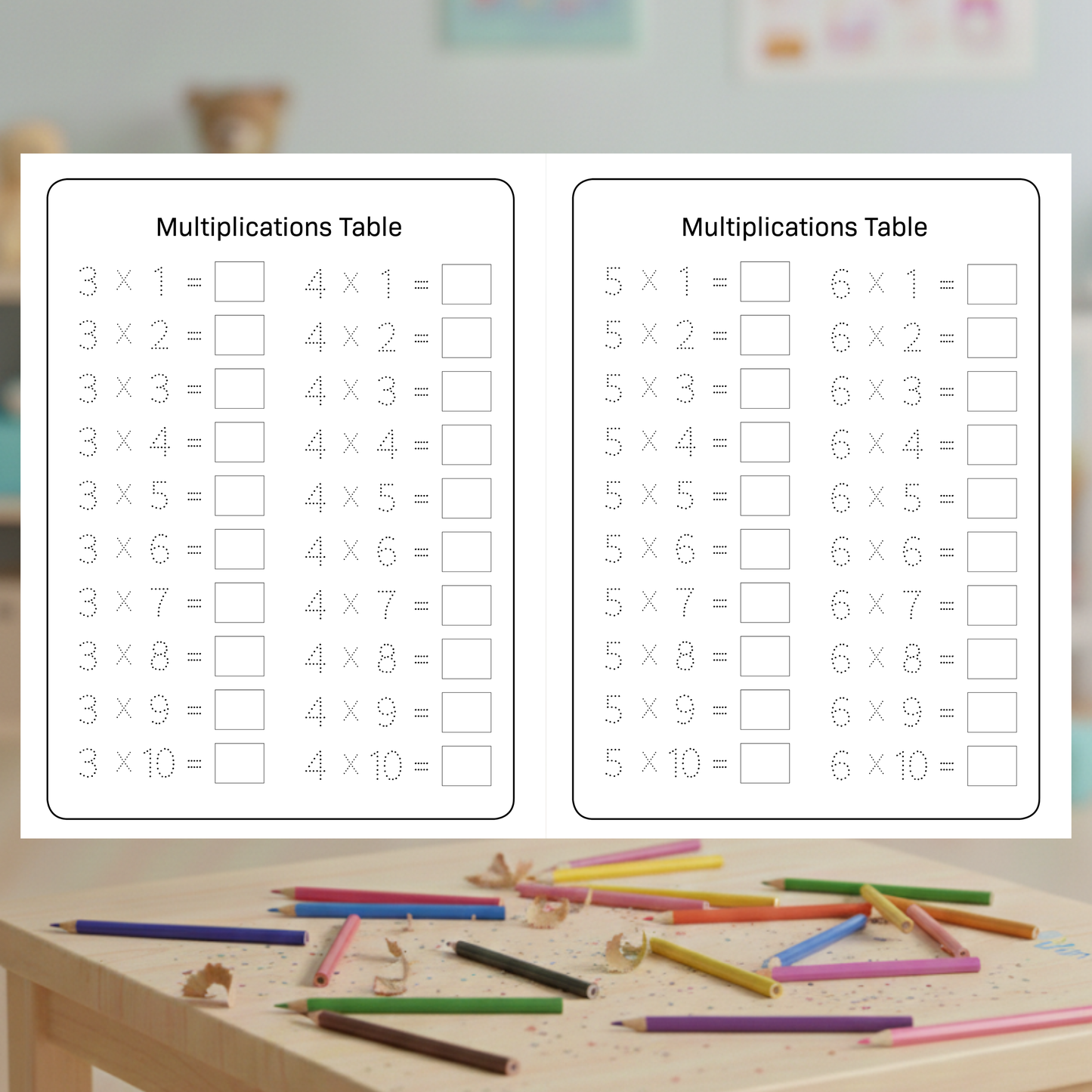 MY FIRST MULTIPLICATIONS 1-20 TRACING BOOK