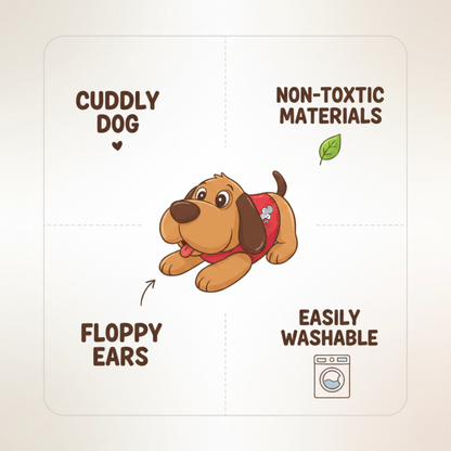 BUDDY PLUSH DOG SOFT TOY - 45 CM