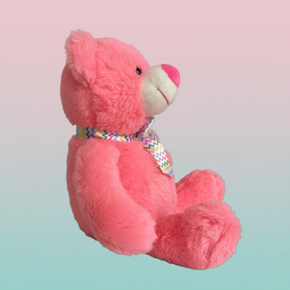 PINK TEDDY BEAR SOFT TOY – 29CM