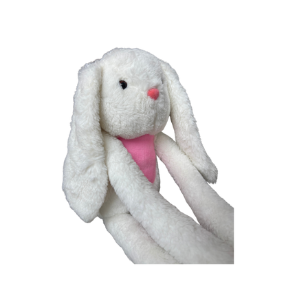 LONG LEGGED WHITE BUNNY SOFT TOY - 62 cm