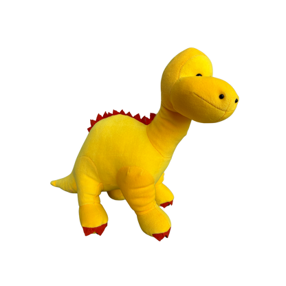YELLOW DINOSOUR SOFT TOY - 25 CMS