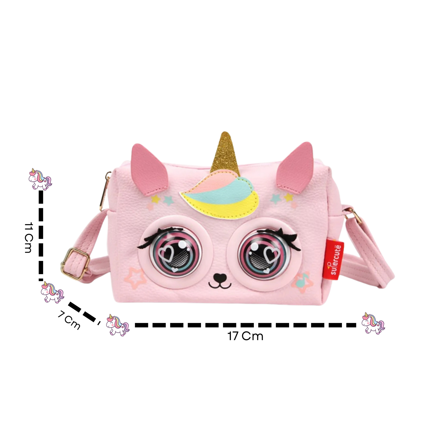 WINKING ELF SHOULDER BAG - UNICORN