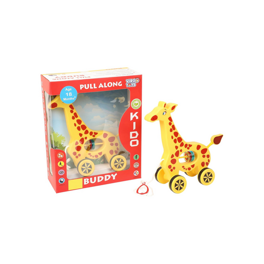 PULL ALONG BUDDY - GIRAFFE
