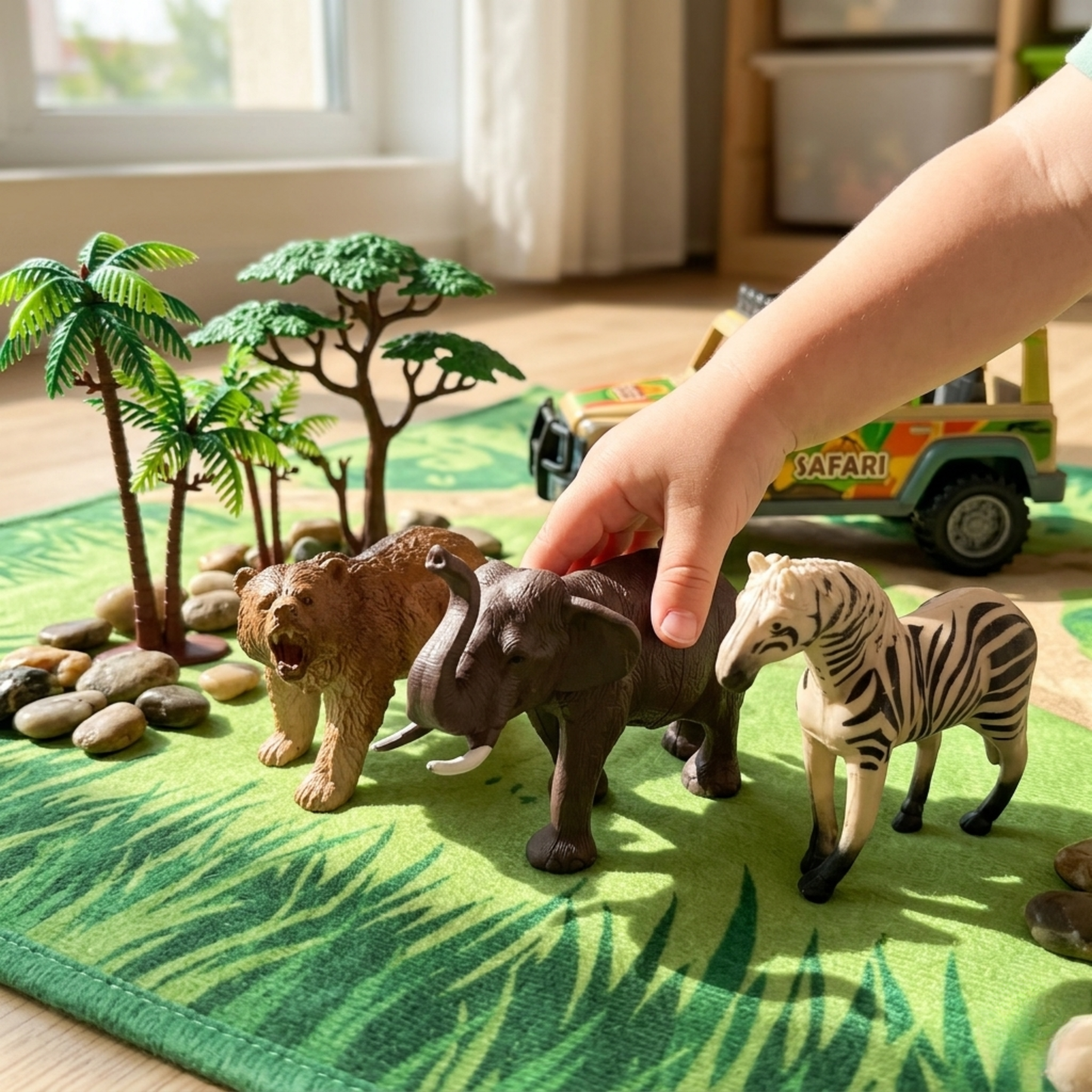 WILD SAFARI ANIMAL FIGURES (PACK OF 3)