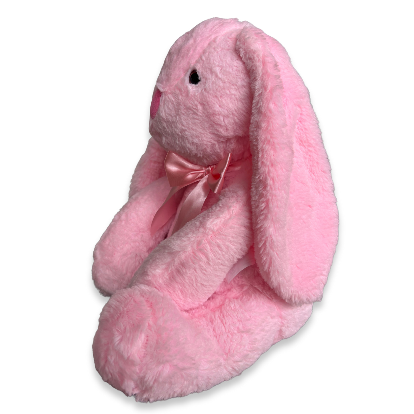 PINK BUNNY SOFT TOY WITH BOW - 62 CMS