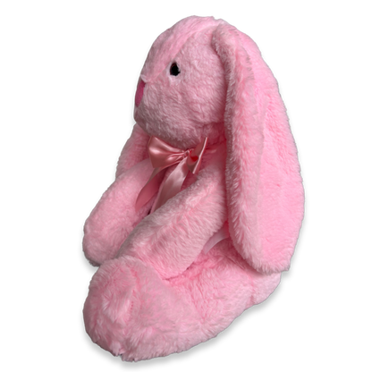 PINK BUNNY SOFT TOY WITH BOW - 62 CMS