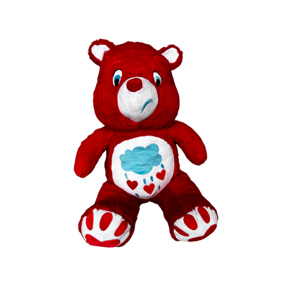 RED CARE BEAR - 70 CMS