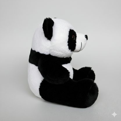 CUTE BLACK WHITE PANDA PLUSH TOY - 30 CMS