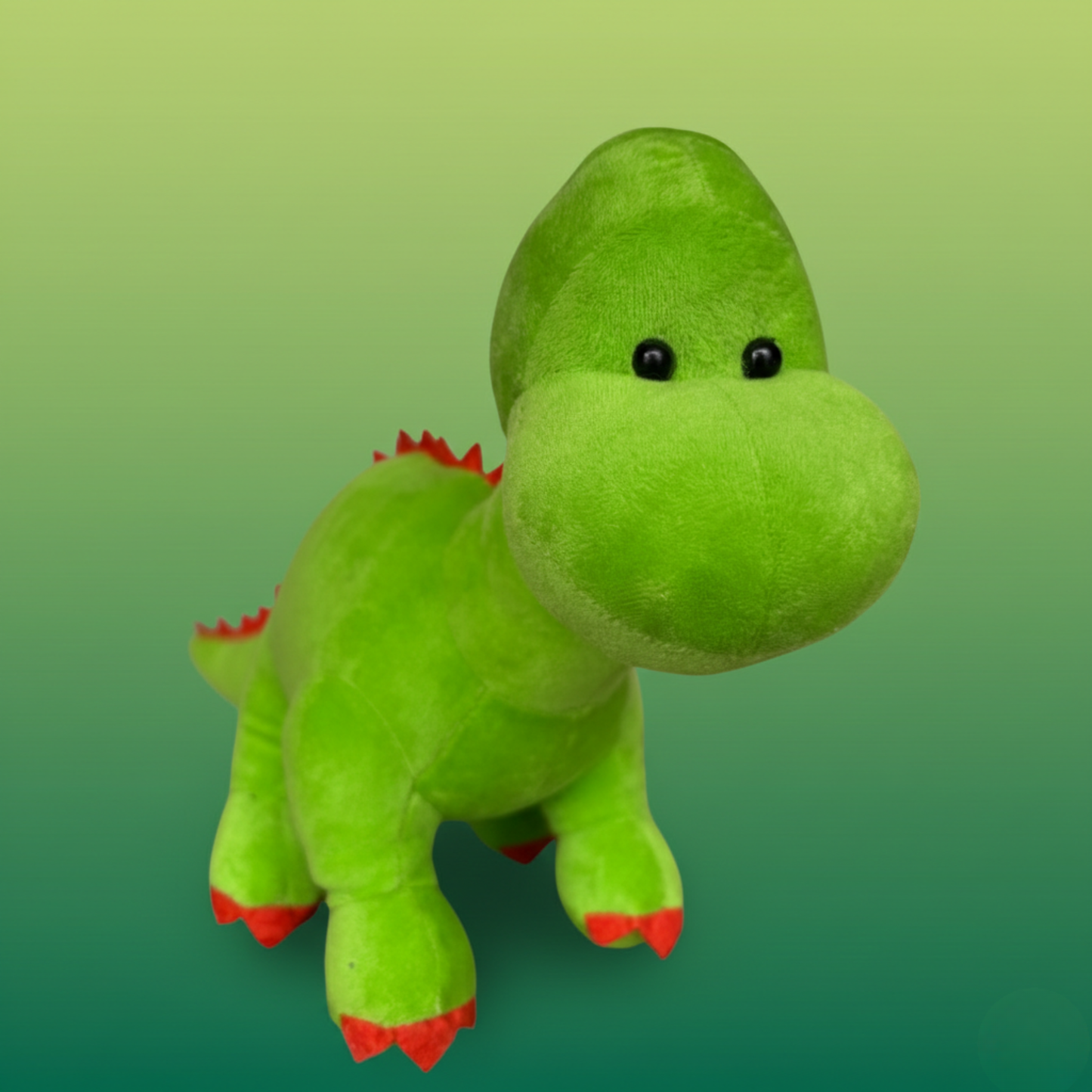 GREEN DINOSOUR SOFT TOY - 25 CMS