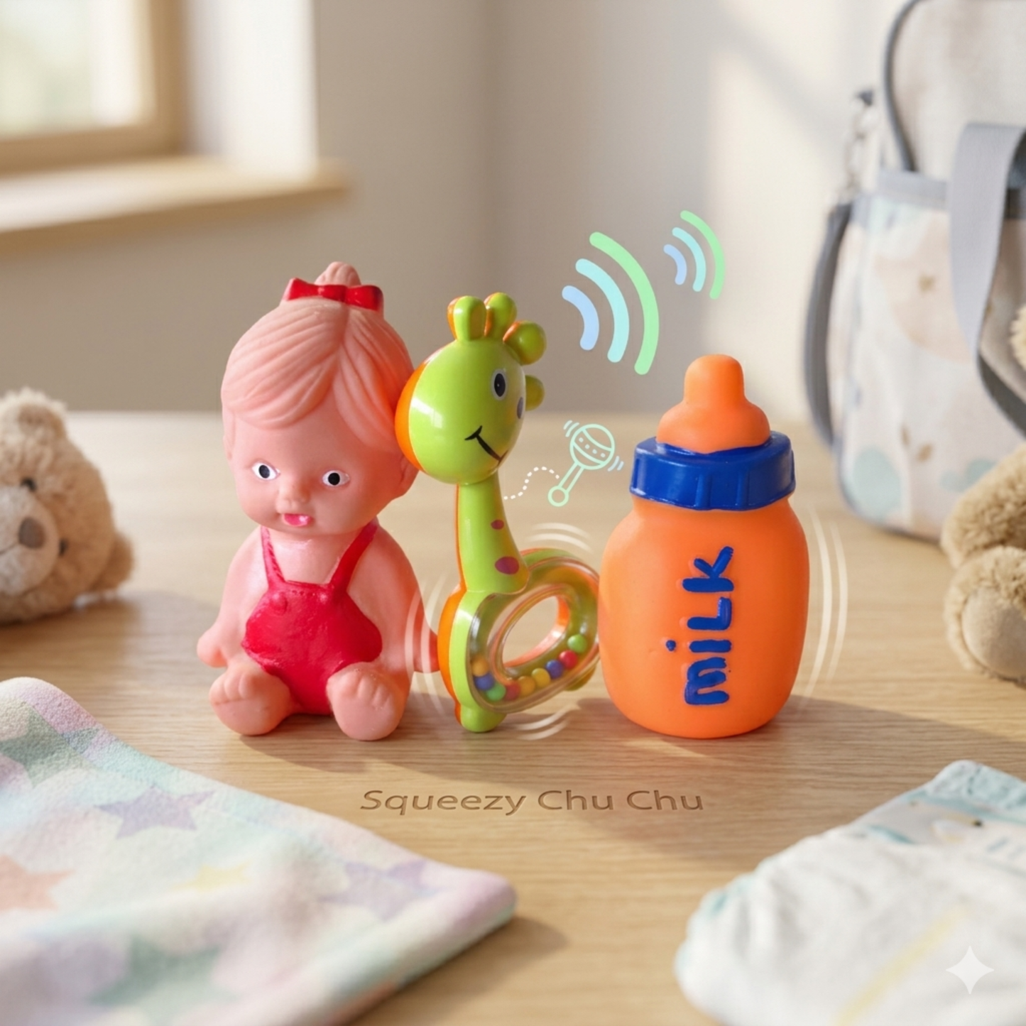 Baby Chu Chu + Rattle Toy (Set of 3)