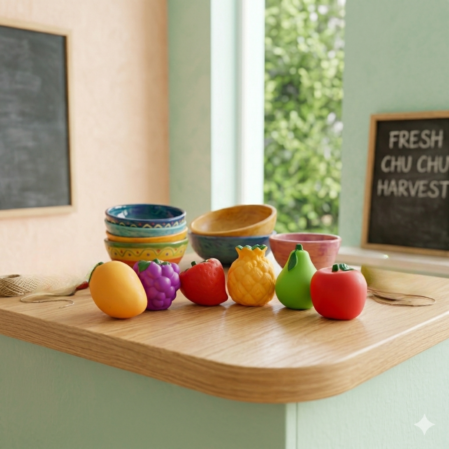 Squeezy Fruit Chu Chu Toy (Set of 6)