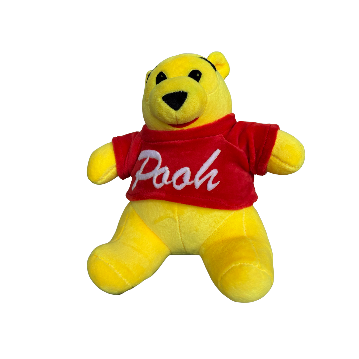 YELLOW BEAR WITH RED SHIRT - 30 cms