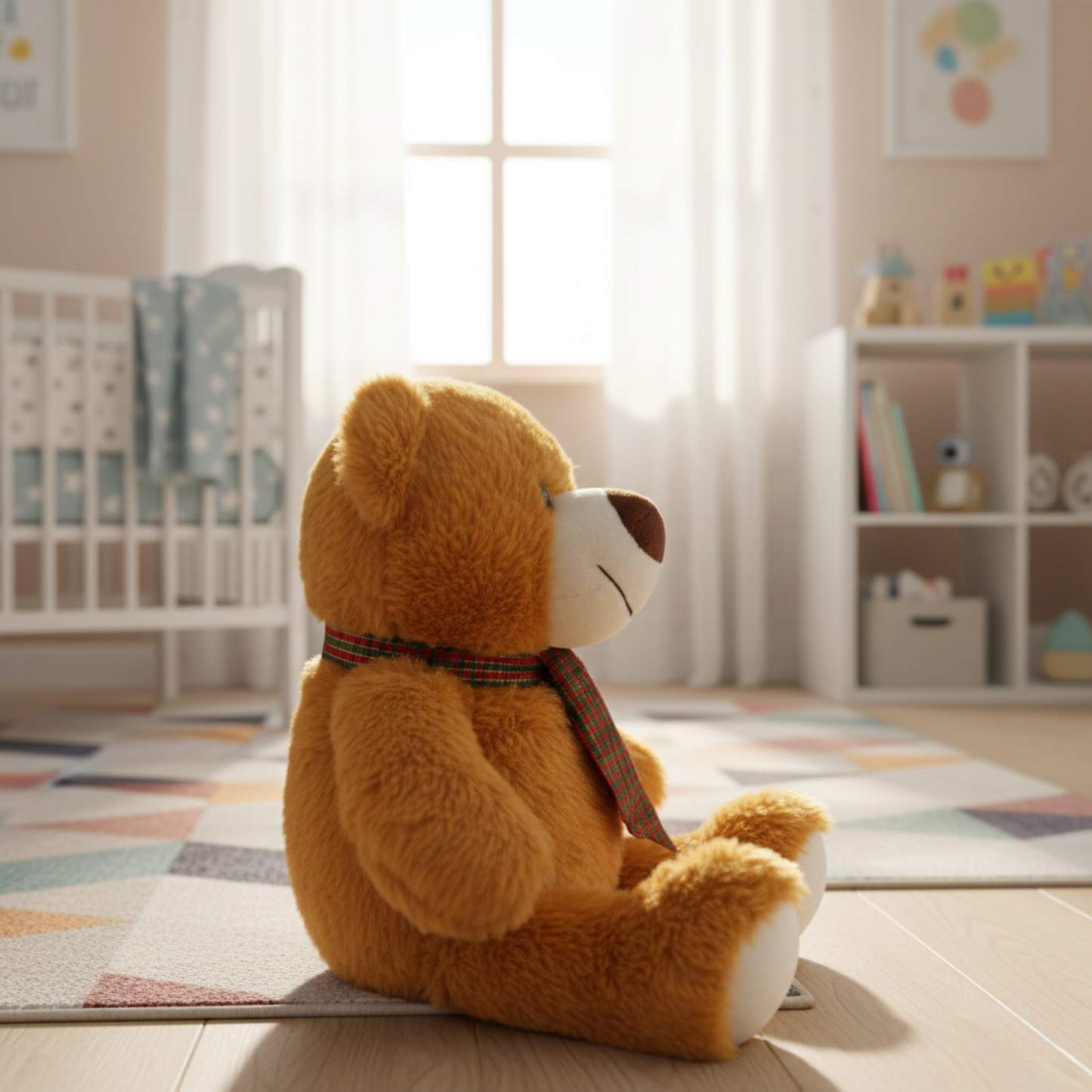 CLASSIC TEDDY BEAR WITH BOW - 29 CMS