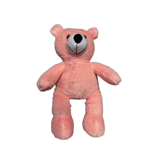 PEACH PINK TEDDY BEAR - 47 CMS