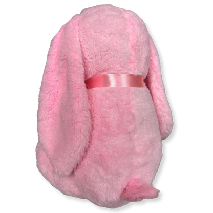 PINK BUNNY SOFT TOY WITH BOW - 62 CMS