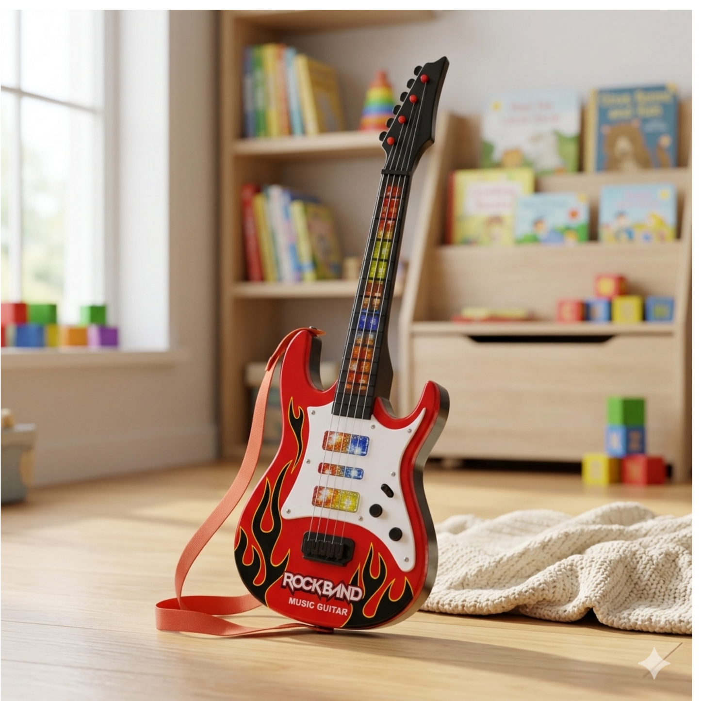 ROCKSTAR LIGHT & SOUND TOY GUITAR FOR KIDS
