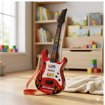 ROCKSTAR LIGHT & SOUND TOY GUITAR FOR KIDS