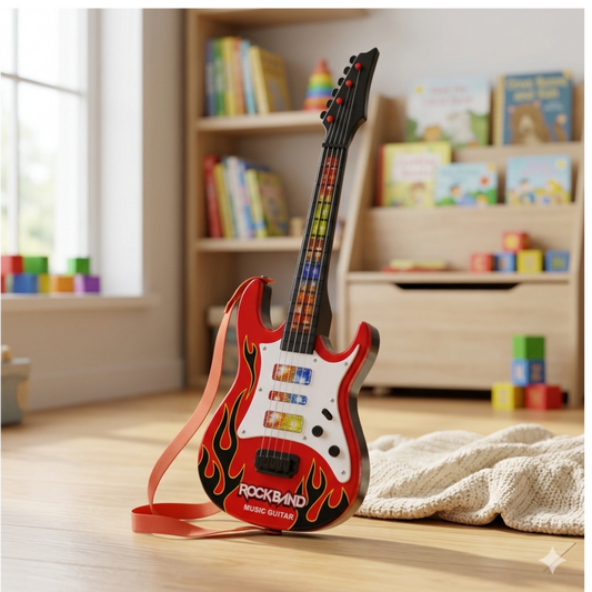 ROCKSTAR LIGHT & SOUND TOY GUITAR FOR KIDS