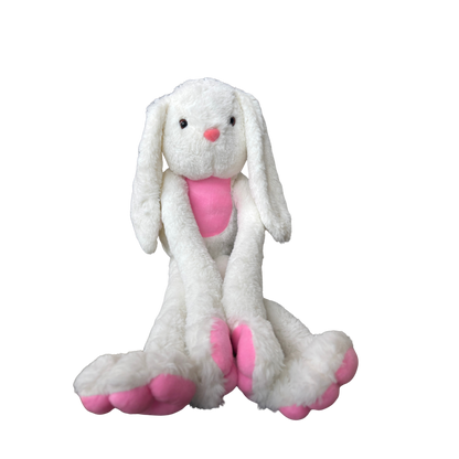 LONG LEGGED WHITE BUNNY SOFT TOY - 62 cm