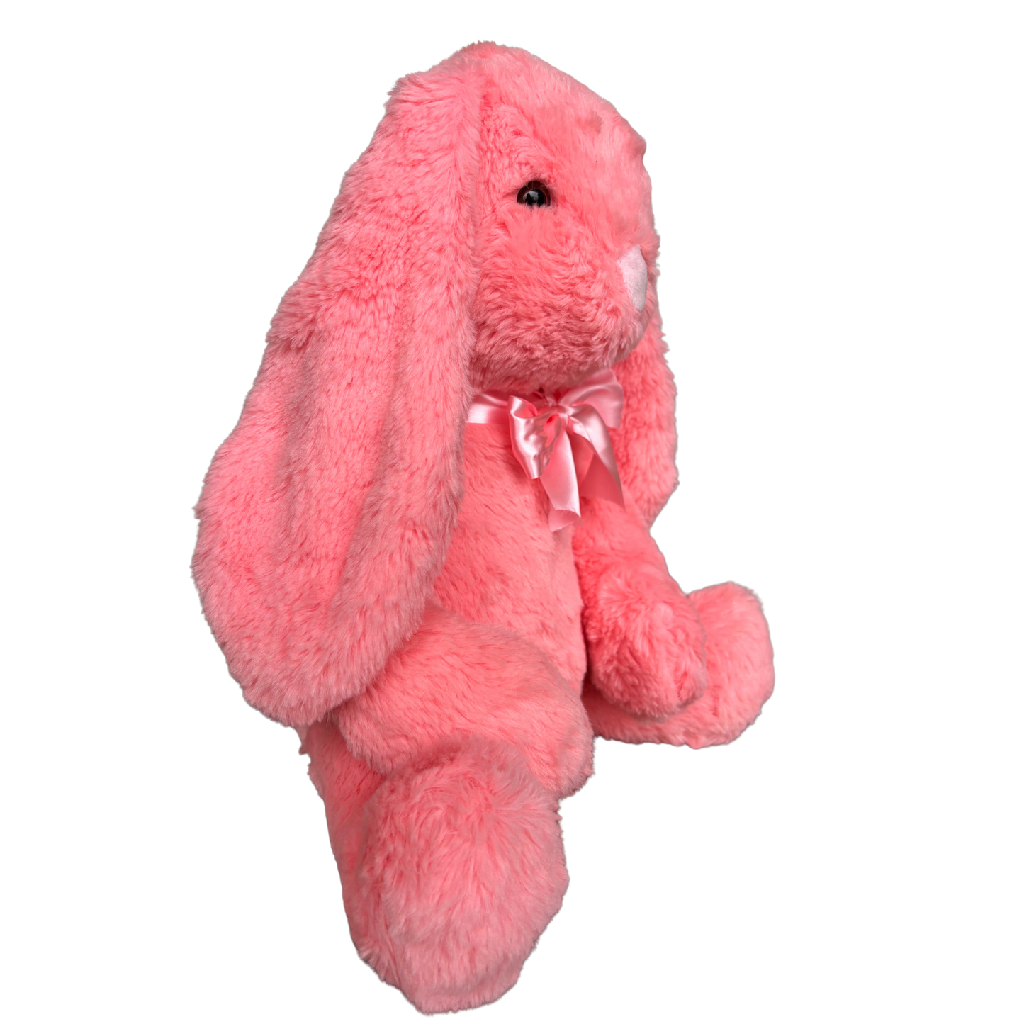 PINK PLUSH BUNNY SOFT TOY WITH SATIN BOW – 36 CM