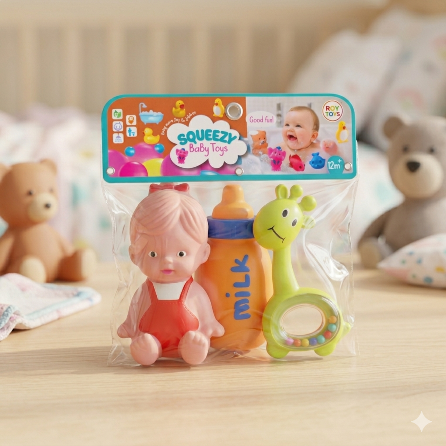 Baby Chu Chu + Rattle Toy (Set of 3)