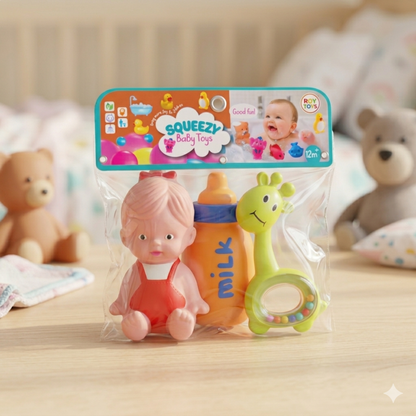 Baby Chu Chu + Rattle Toy (Set of 3)