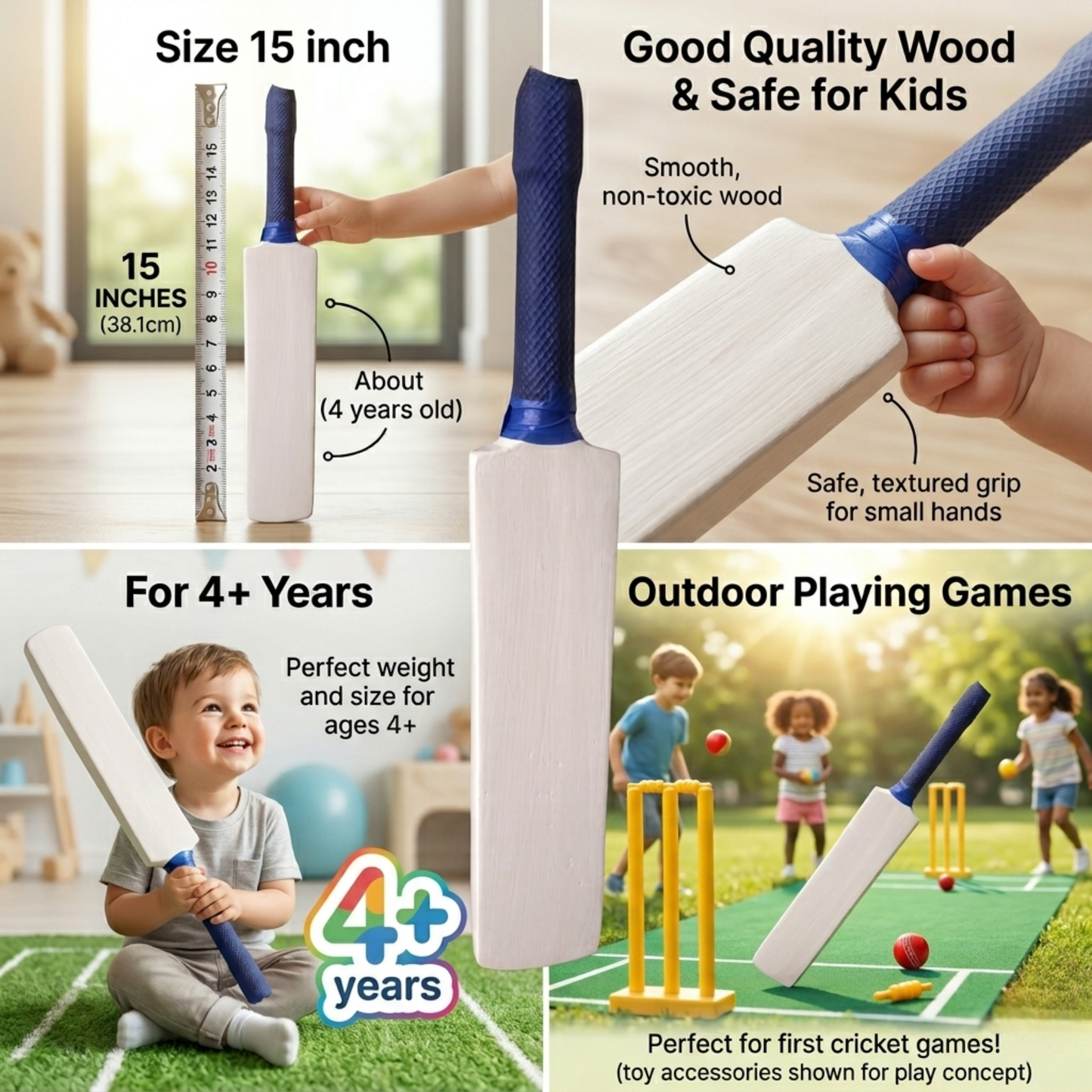 15 INCH WOODEN CRICKET BAT