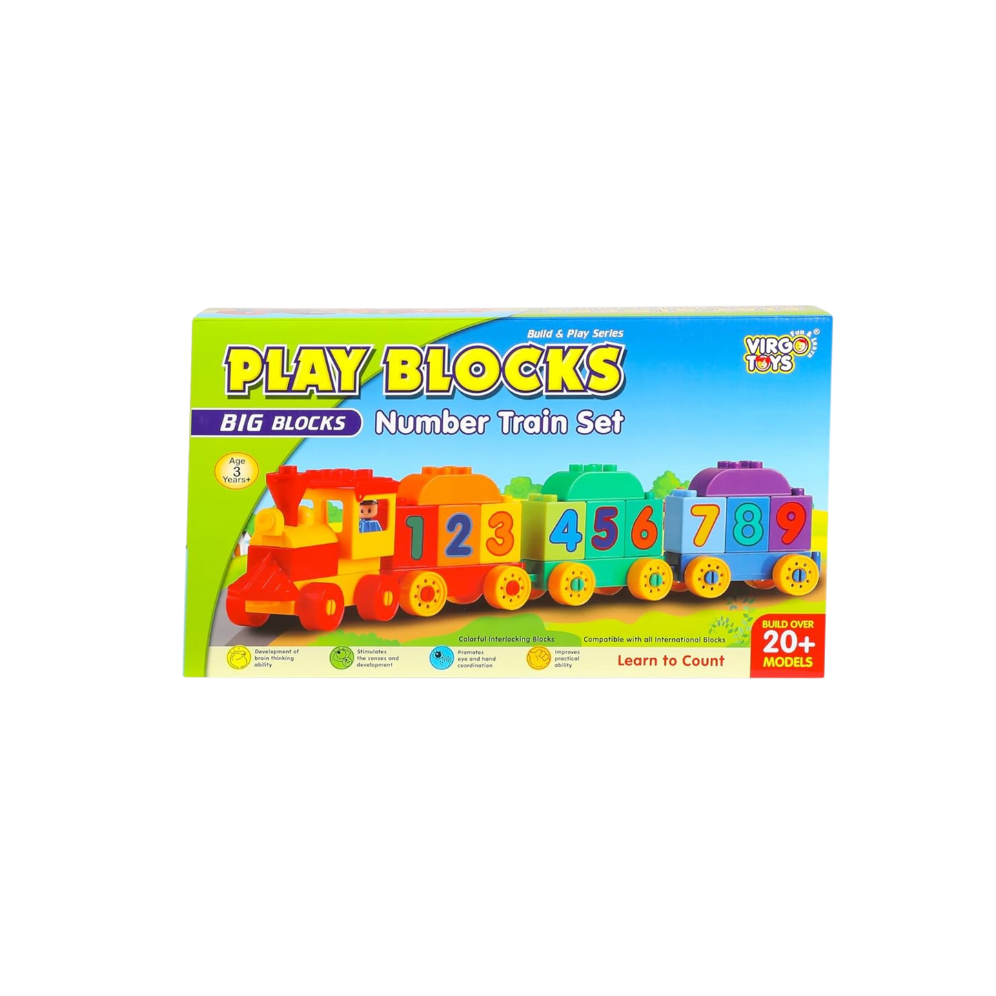 PLAY BLOCKS - NUMBER TRAIN SET