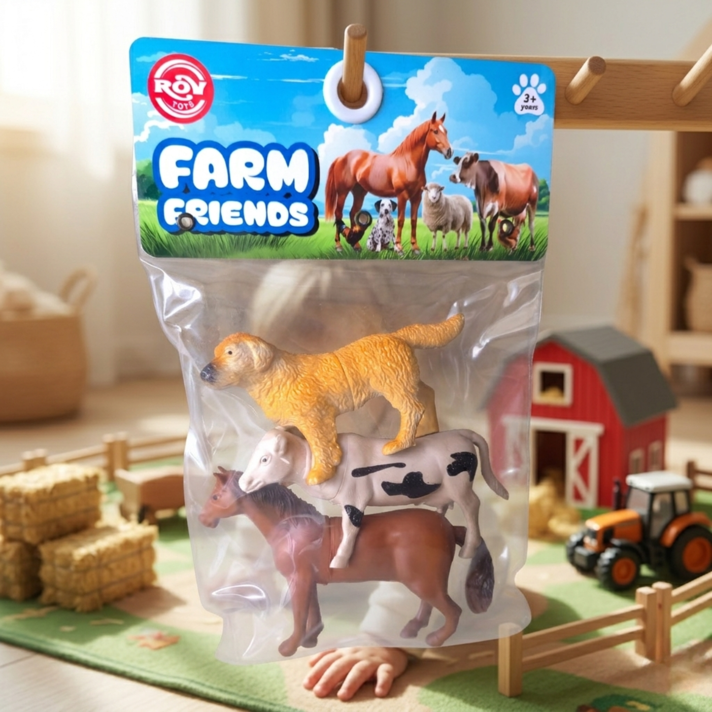 CUTE FARM ANIMAL TOY SET (PACK OF 3)
