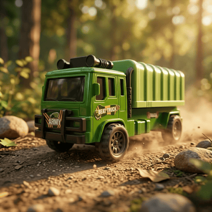 GREEN MILITARY TRUCK | FRICTION POWERED