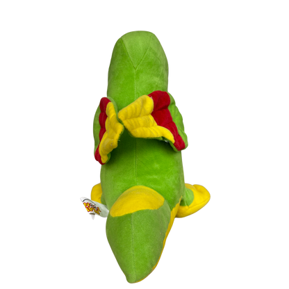 GREEN PARROT SOFT TOY WITH COLORFUL WINGS – 30 CM