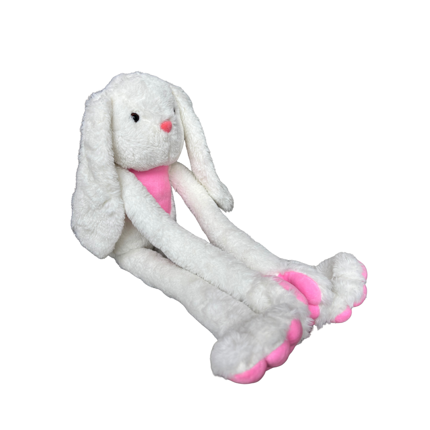 LONG LEGGED WHITE BUNNY SOFT TOY - 62 cm
