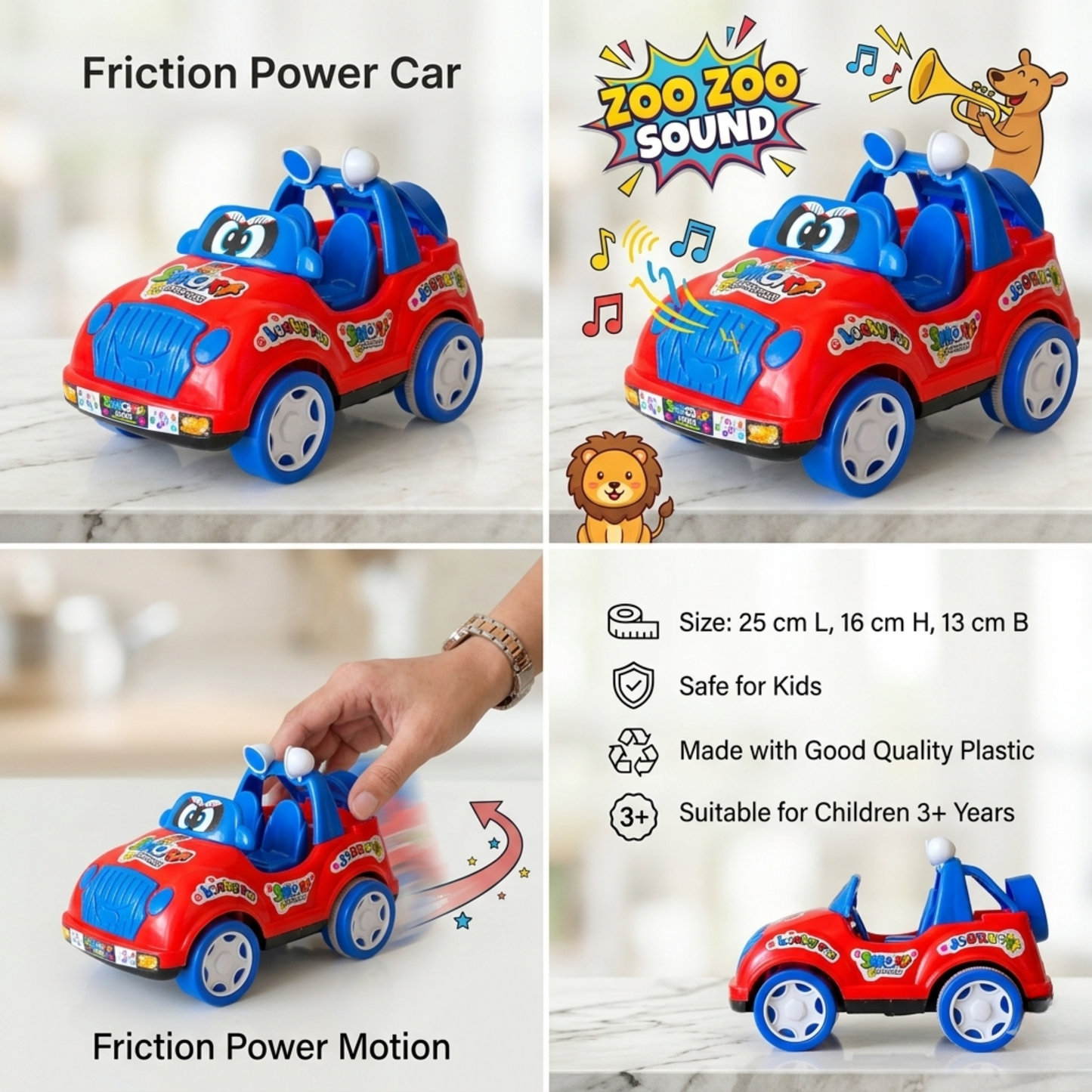 FRICTION POWER CARTOON CAR