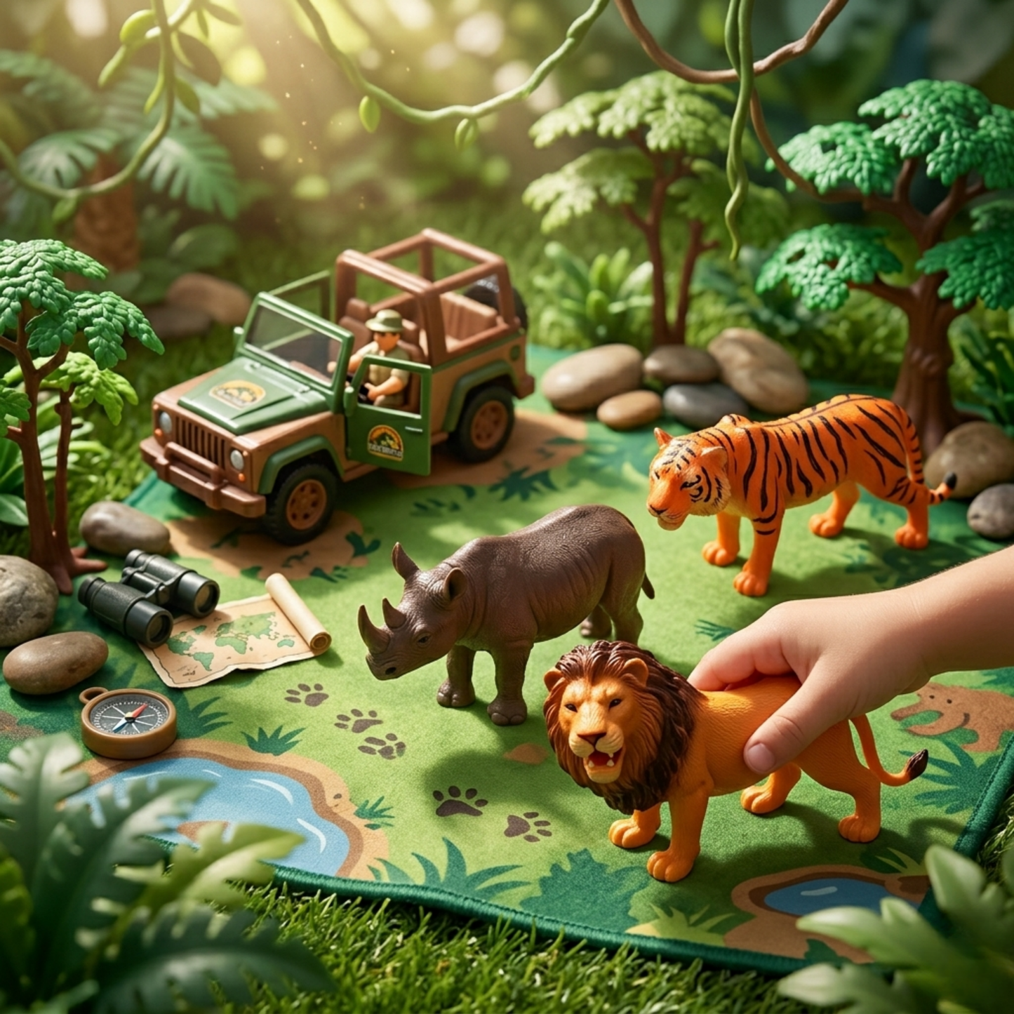 ANIMAL SAFARI TOY SET (PACK OF 3)