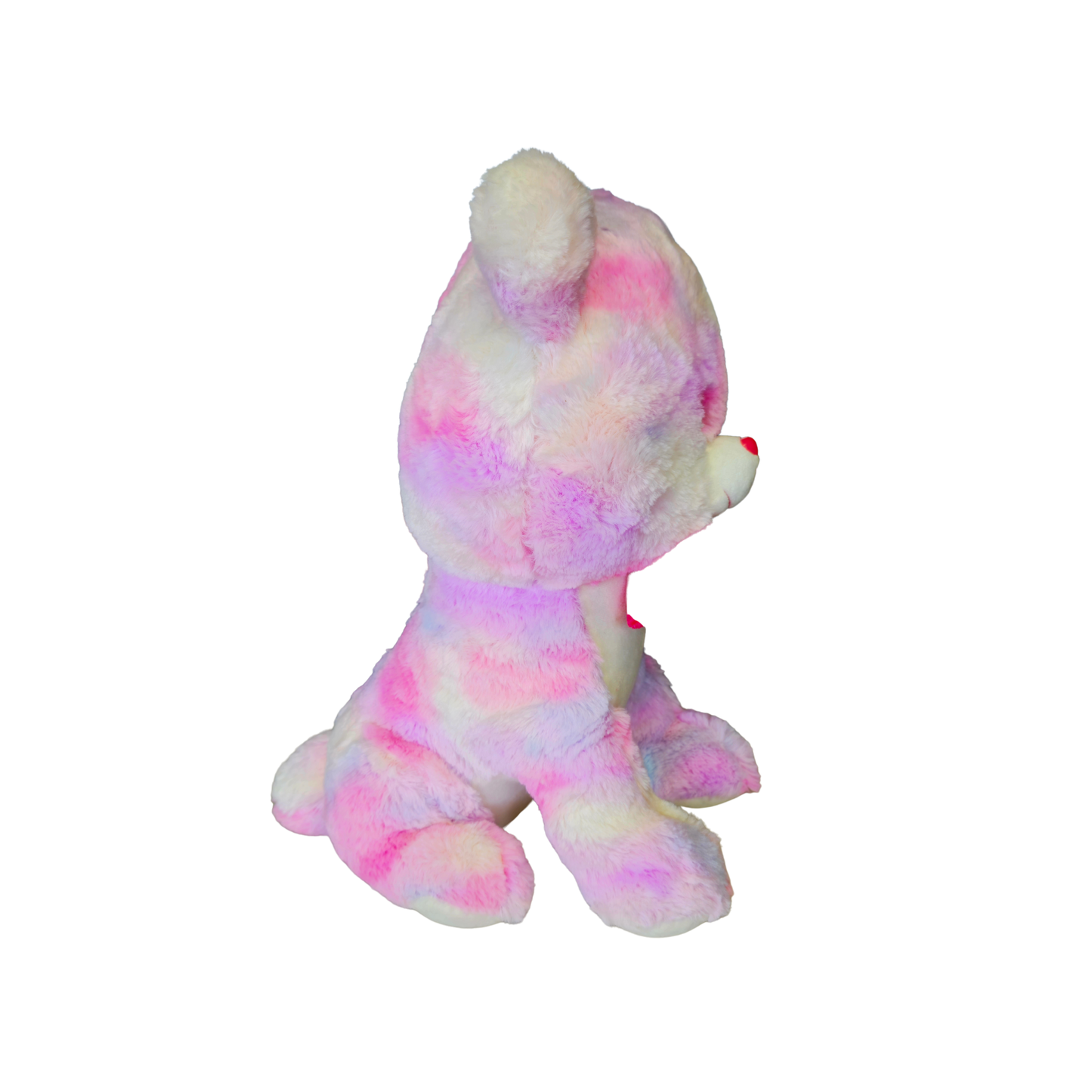 PASTEL MULTICOLOR TEDDY BEAR SOFT TOY WITH BOW – 38CM