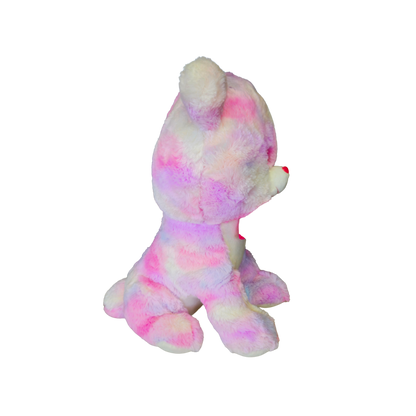 PASTEL MULTICOLOR TEDDY BEAR SOFT TOY WITH BOW – 38CM